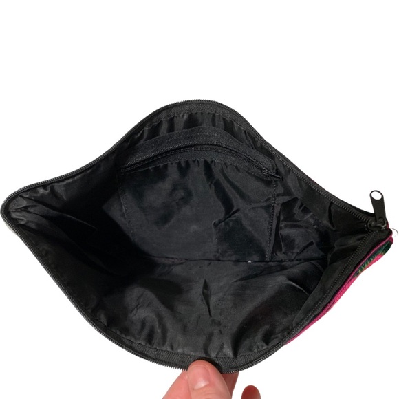 FINAL SALE Sam Well Boho Floral Embroidered Colorful Wristlet One Size - Picture 3 of 8